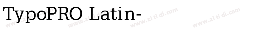 TypoPRO Latin字体转换
